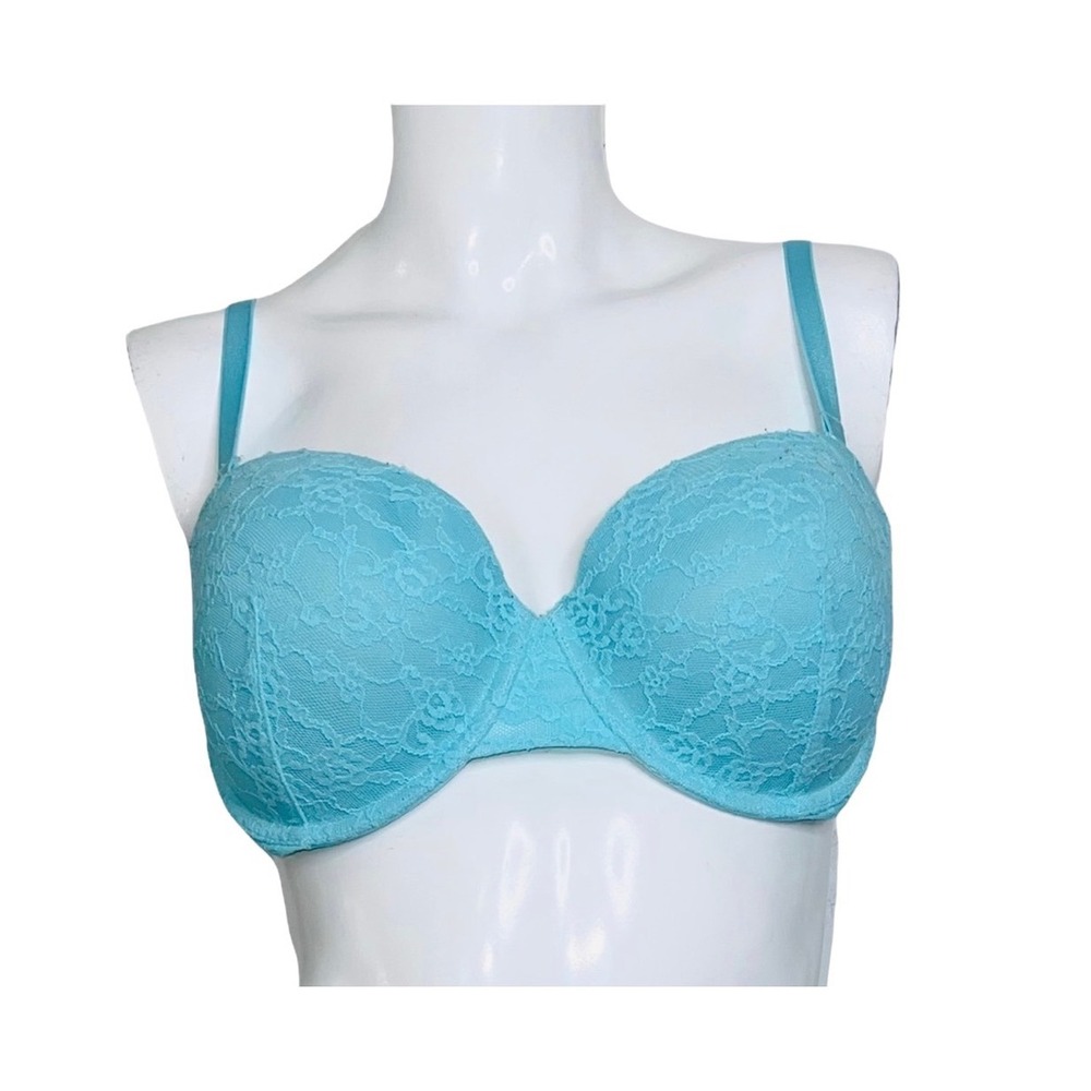 Victoria's Secret 36D Multi-Way Lace Blue Bra